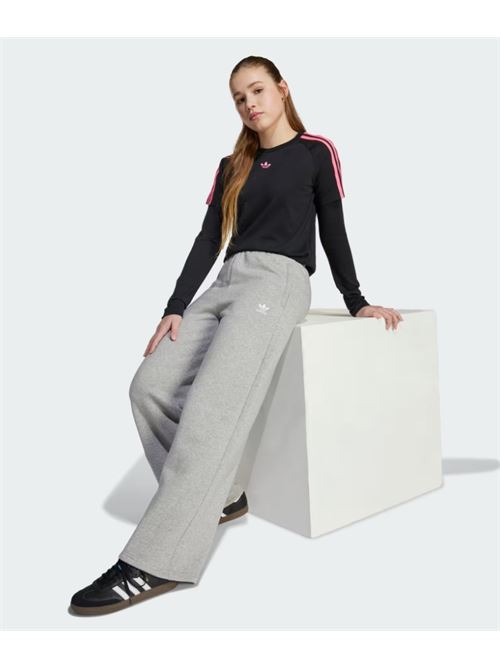 wide leg pants ADIDAS ORIGINAL | JX2781MGREYH/WHITE